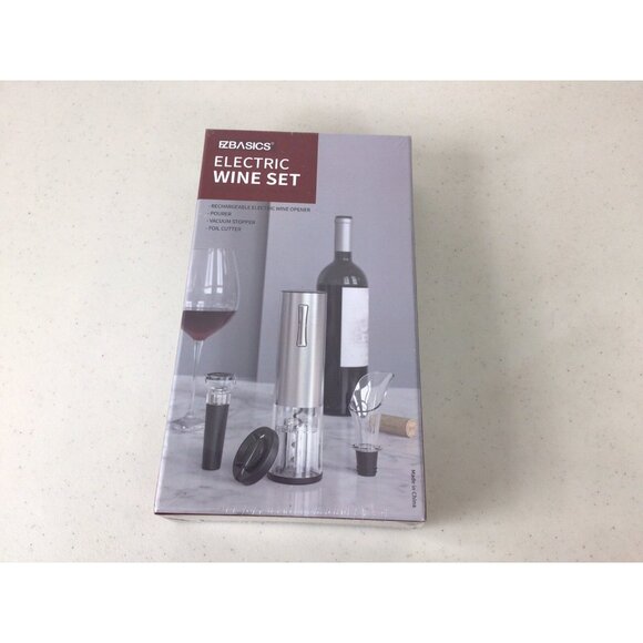 Electric Wine Opener Set Rechargeable Corkscrew New - Picture 6 of 6